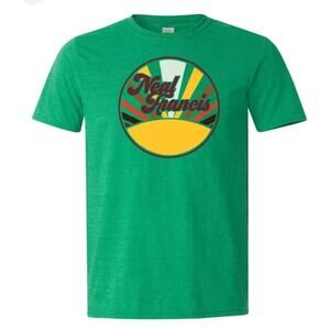 Neal Francis Band T-Shirt Irish Heather Green Banner Shirt M